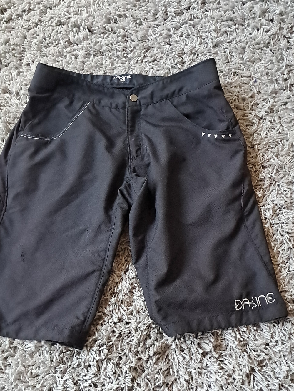 Dakine Black Women's Athletic Shorts with Triangle Accent